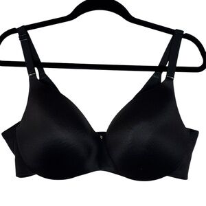 Cacique Bra 40E(DD) Black Balconette Lightly Lined Full Coverage Underwired